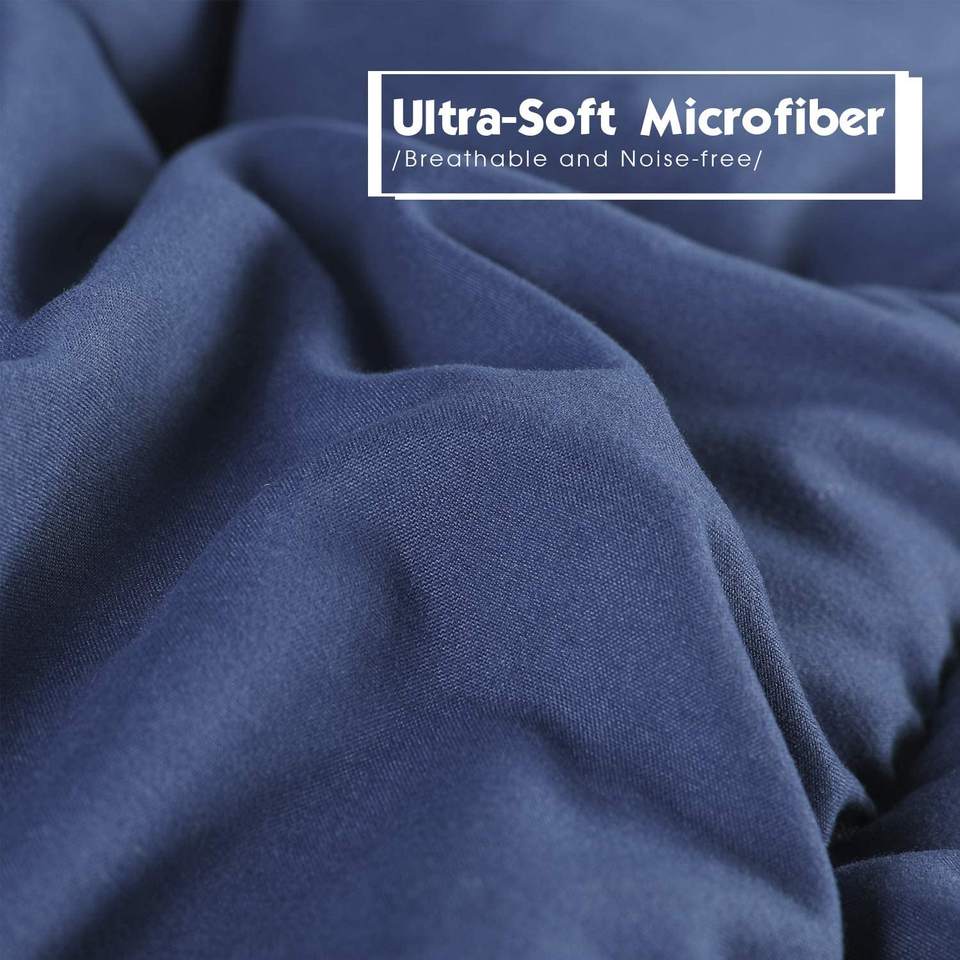 Reversible Dyed Color Super Soft Microfiber Down Alternative Polyester Comforter Quilt Duvet