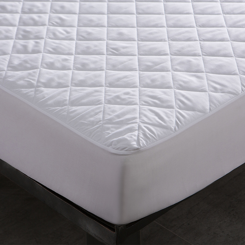 OEKO Certificated Hotel Fitted Polyester Mattress Bed Protector / Pad