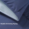 Reversible Dyed Color Super Soft Microfiber Down Alternative Polyester Comforter Quilt Duvet