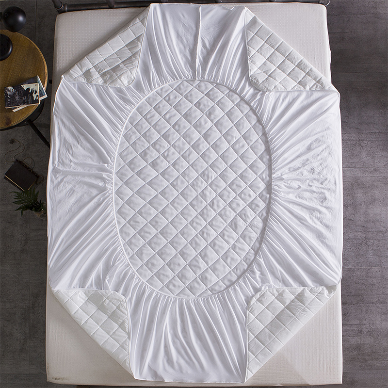 Wholesale Home / Hotel Fitted Polyester Mattress Bed Protector / Pad