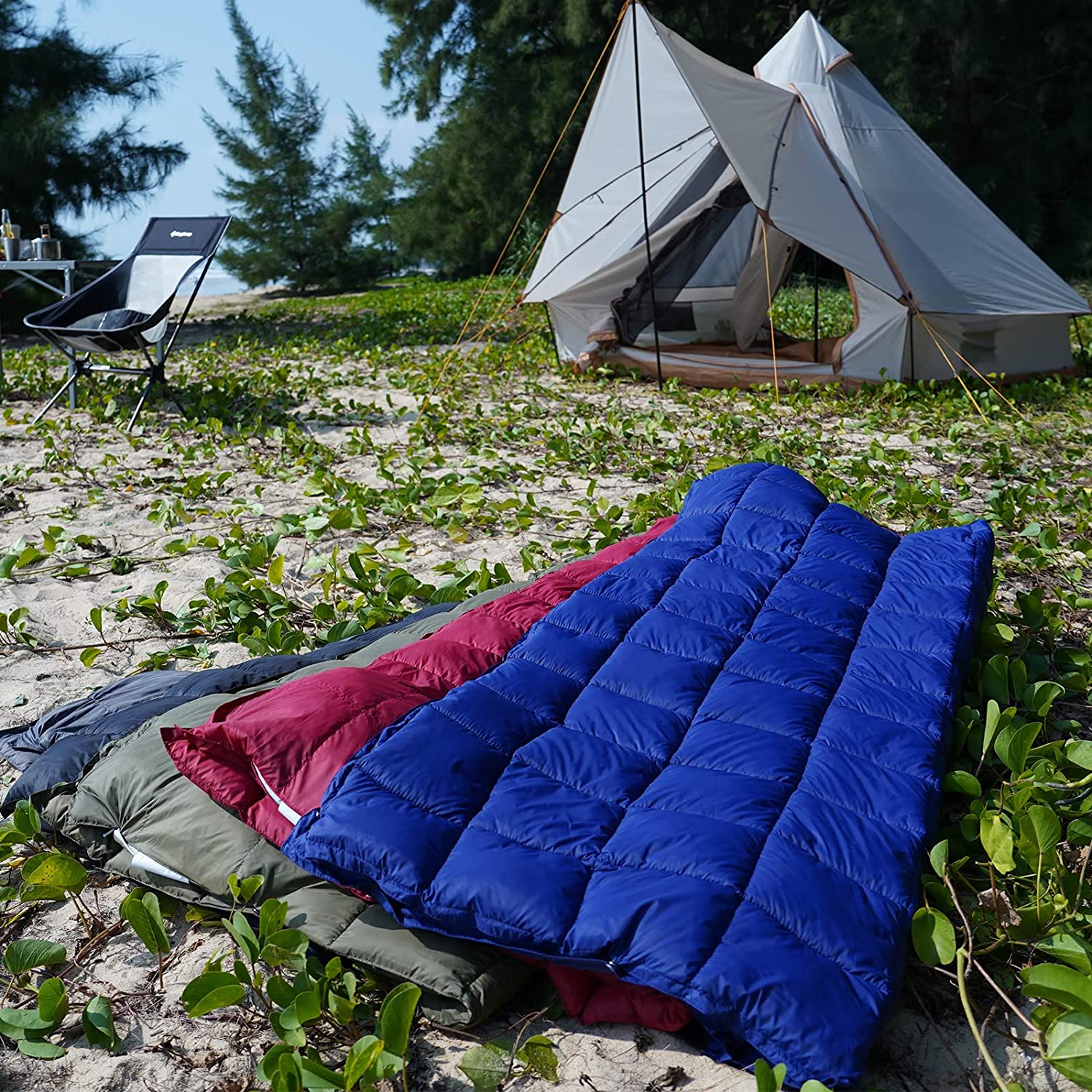 OEKO TEX-100 Certificate Outdoor Travel Camping Goose Down Blanket
