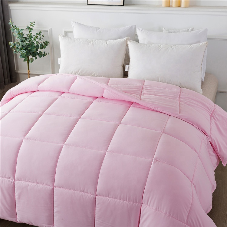 100% Nature Cotton Fabric All Season Down Alternative Comforter / Quilt / Duvet