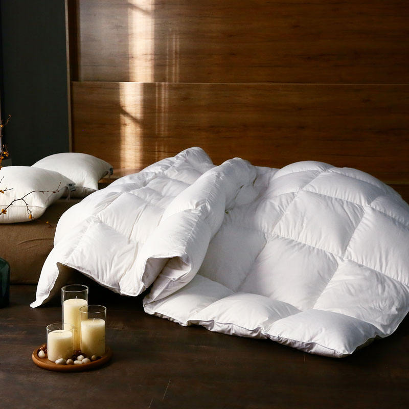  Luxury Combed Cotton Cover White Duck Feather Down Hotel Bed Comforter Duvet