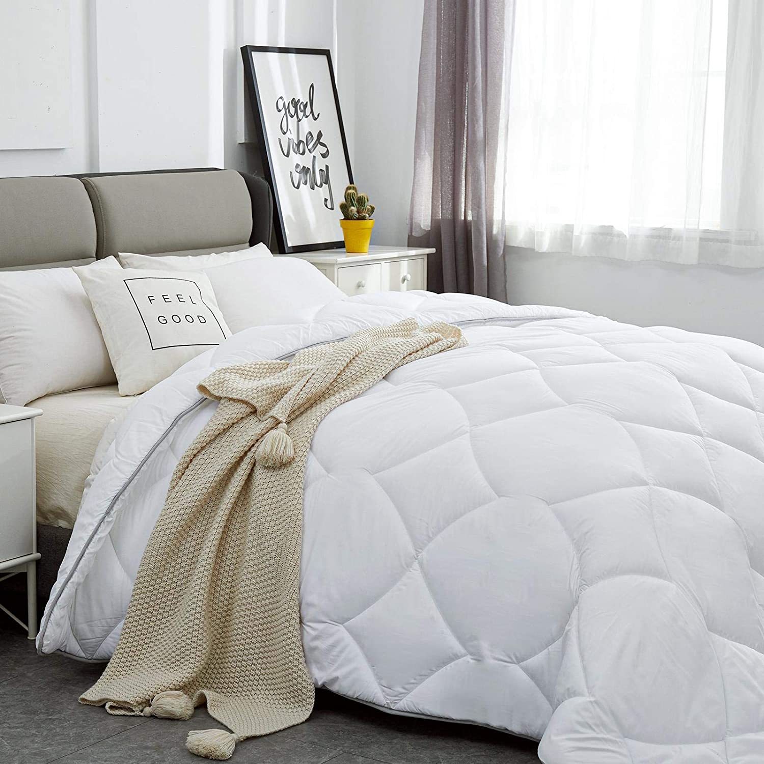  OEKO Certificated All Season 50% Wool 50% Polyester Bed Duvet / Quilt / Comforter