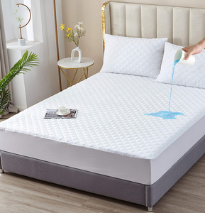 Home / Hotel Fitted Elastic Skirt Waterproof Polyester Mattress Bed Pad / Protector