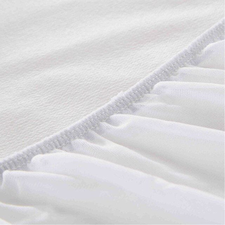 Hotel / Home Fitted Skirt Waterproof TPU Terry cotton Bed Mattress Protector / Pad / Cover