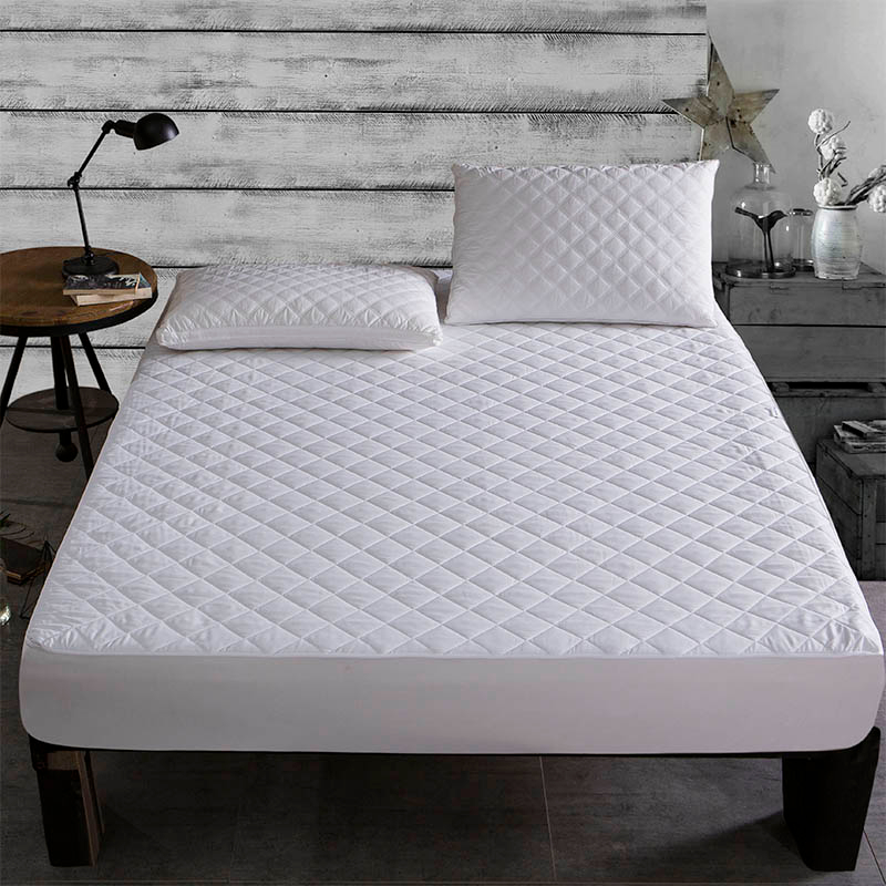 OEKO Certificated Wholesale Hotel Fitted Polyester Mattress Bed Protector / Pad