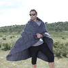 Portable Wearable Solid Color Recycled Nylon Outdoor Travel Camping Down Blanket