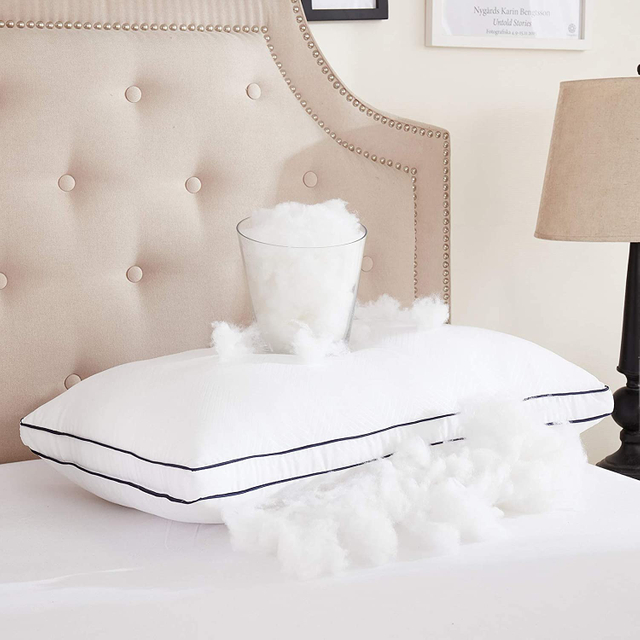 Organic Cotton Down Alternative Microgel Fiber Hotel Home Bed Neck Soft Pillow Insert